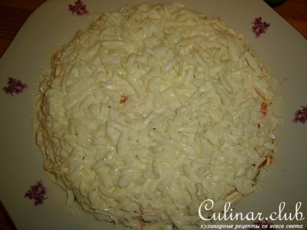 Салат "Грибной" слоями