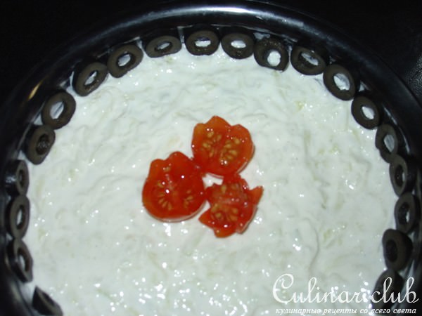 Слоёный греческий салат.