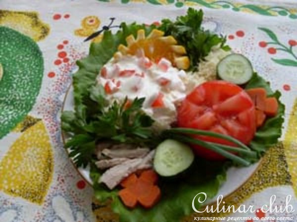 Салат "Петушок"
