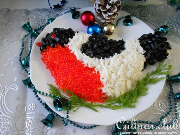 Салат "Снегирь"