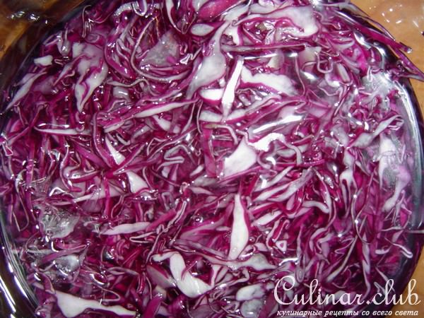 Винегрет со свеже-маринованными грибами