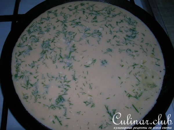 Салат мясной с омлетом и корнишонами ( думаю, что вариант)