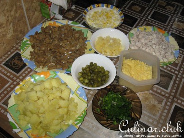 Салат с курочкой