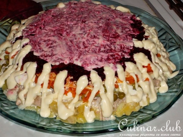 салат "Овощной пирог"