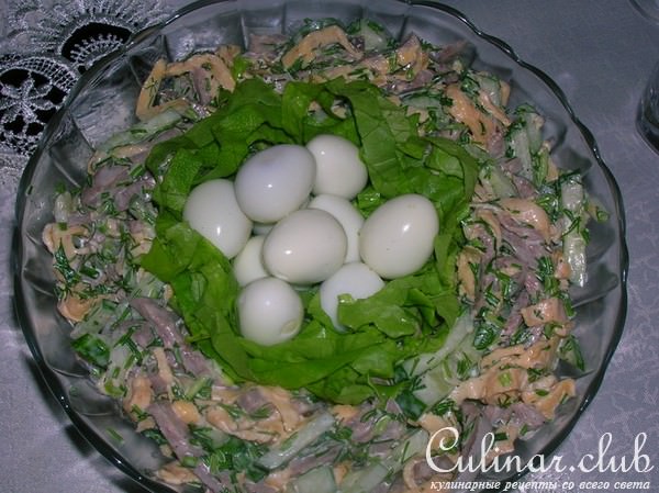 Салат с языком "Именинный"