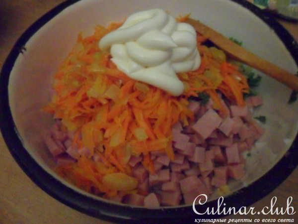 Салат с фасолью и кинзой "Юбилейный"