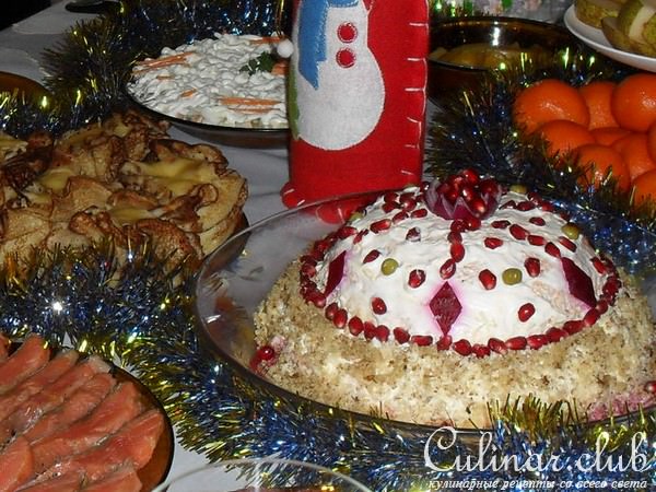 Салат "Шапка Мономаха"