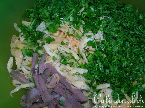 Салат с языком "Именинный"