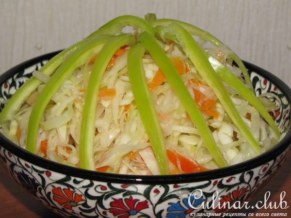 Капуста остренькая в маринаде по-быстрому(как готовлю я)