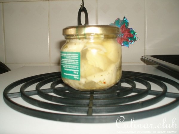 Салат с авокадо и маринованными артишоками(вариант).