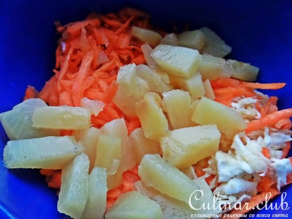 Лёгкий салат в хрустящих корзиночках