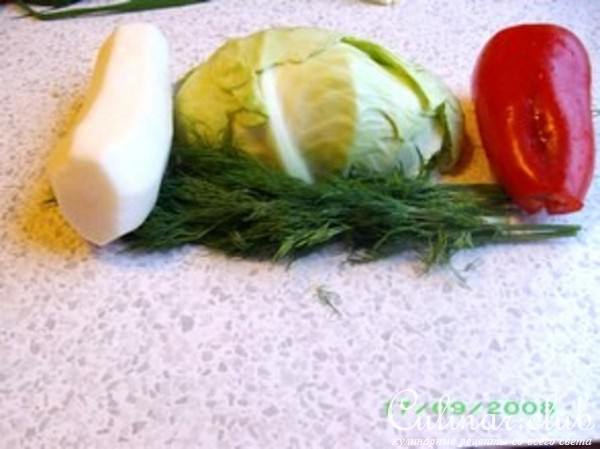 Салат витаминный с капустой (мой вариант)