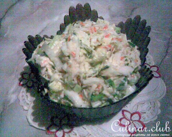 Нежный салат с черной редькой