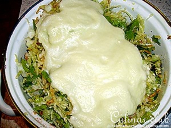Витаминный салат с зеленой редькой
