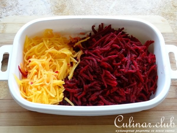 Салат из сырой свеклы и манго