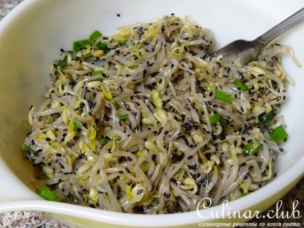 Корейский Салат с Ростками Фасоли ! ! !