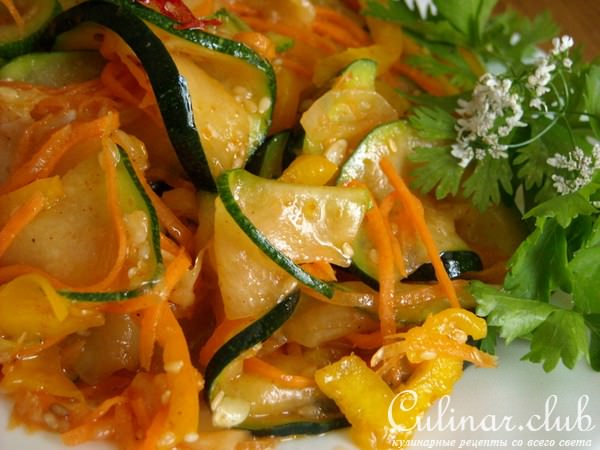 Салат из кабачков по-корейски