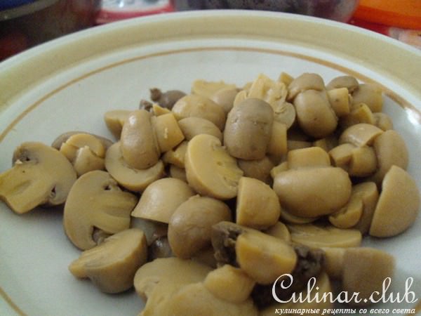 Салат из свеклы с грибами
