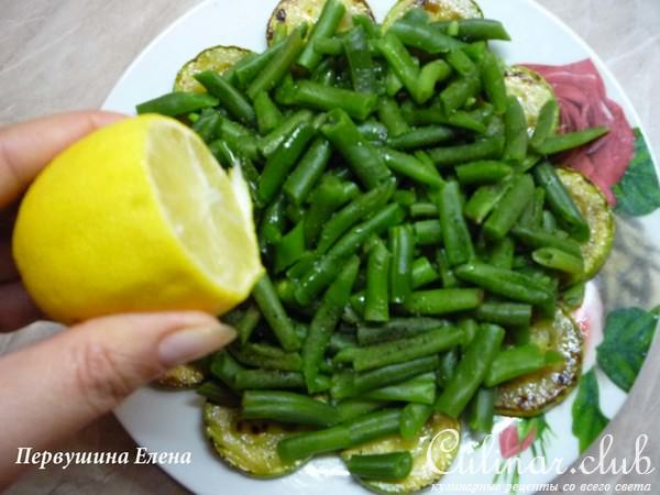 Салат овощной с форелью и оливками "Себе любимой"