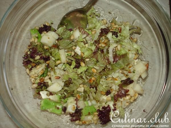 Салат "Avocado and pear"
