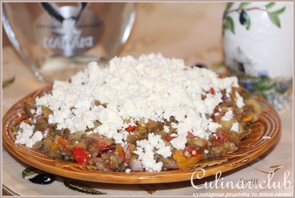 Мelitzanosalata (салат из запеченных овощей) с острова Родос