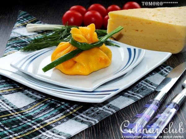 Салат в сырной корзиночке "Восторг"