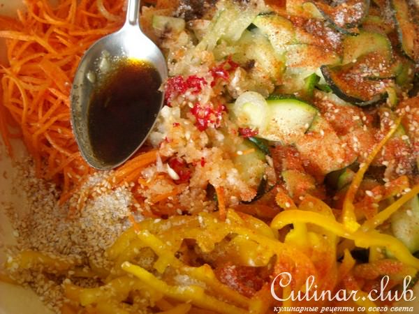 Салат из кабачков по-корейски