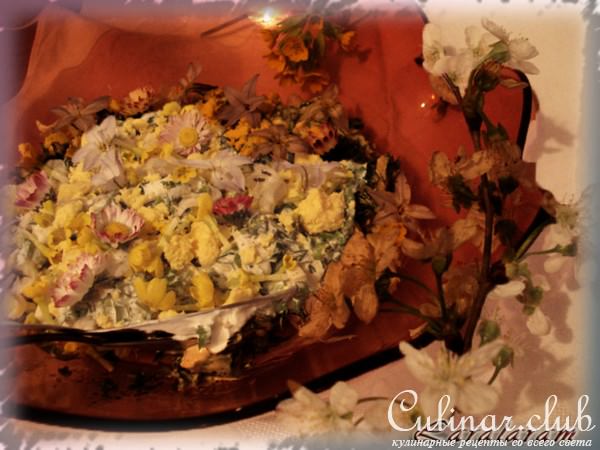 Салат весенний ЦВЕТЕНИЕ САКУРЫ (только любителям природы!)