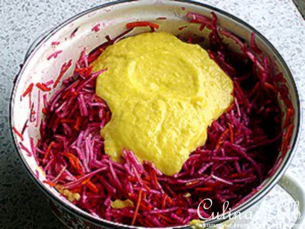 Салат витаминный с соусом из манго