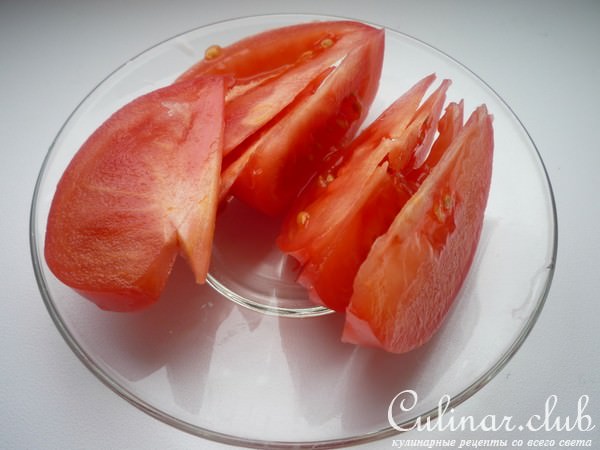 Салат с фасолью и томатом