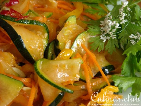Салат из кабачков по-корейски