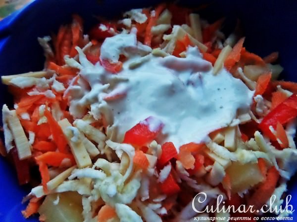 Лёгкий салат в хрустящих корзиночках