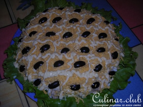Салат "Подсолнух" (вариант)