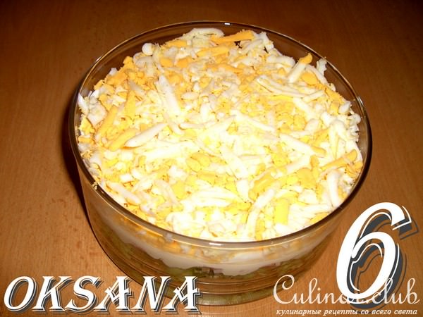 салат слоёный"ТЕЛЬНЯЖКА"
