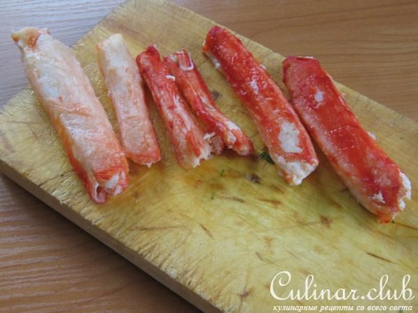 Салат с крабового мяса "Мозаика"