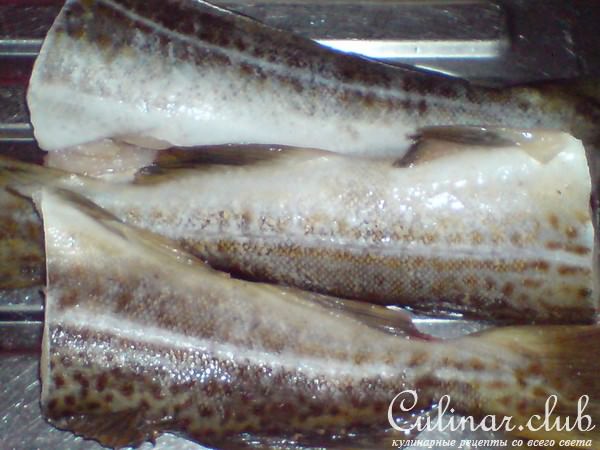 Салат из отварной рыбы и..баклажанов