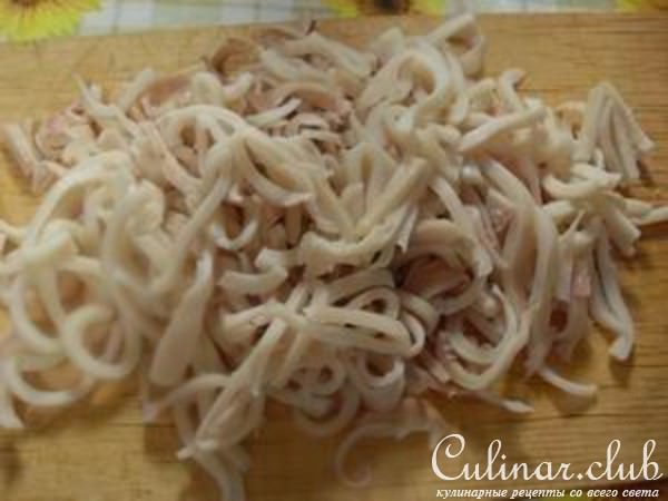 Салат из кальмаров (вариант)