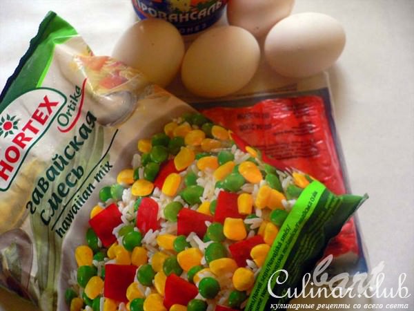 быстрый салат из крабовых палочек