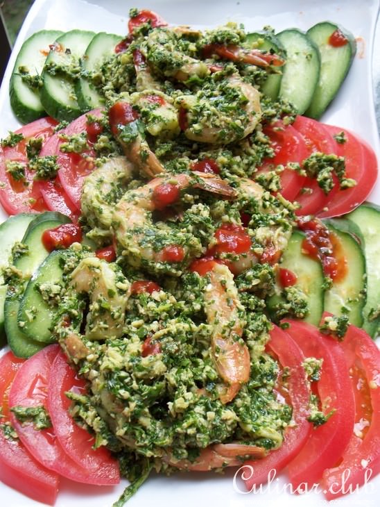 Салат с креветками и крабовым мясом !!!!!