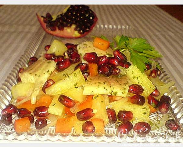 Салат "Игра вкусов" с форелью
