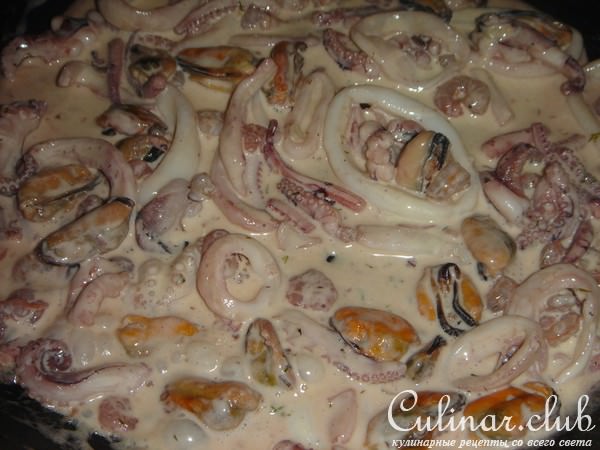 Салат с морепродуктами "Изысканный"