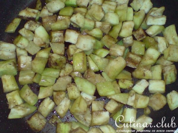 Салат из отварной рыбы и..баклажанов