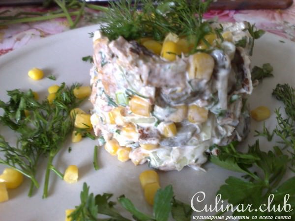 салат из тунца (весенние мимозы)