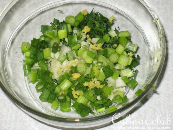 Картофельный салат с рыбкой и авокадо.