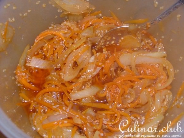 Салат из кальмаров остро-сладкий