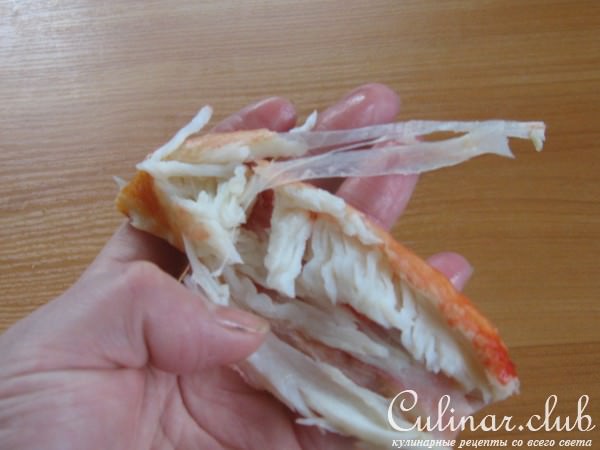 Салат с крабового мяса "Мозаика"