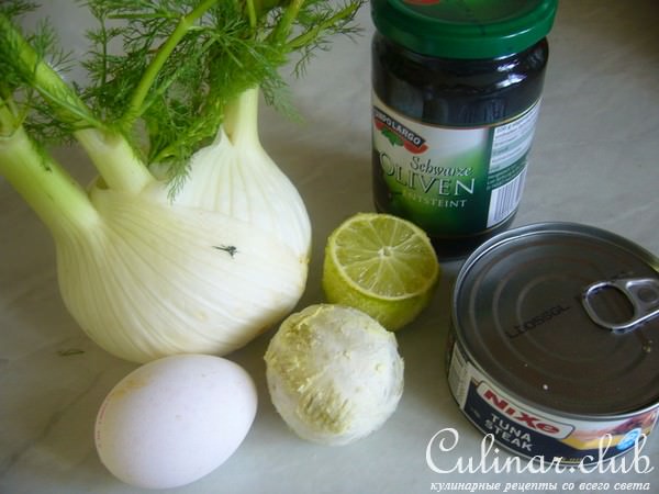 Салат из тунца и фенхеля