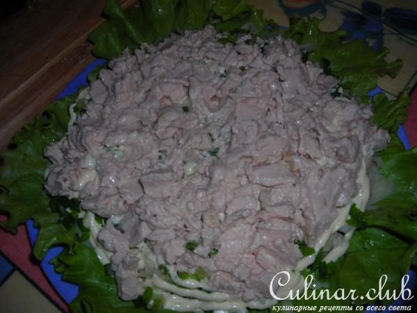 Салат "Подсолнух" (вариант)