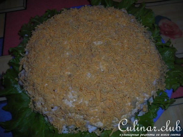 Салат "Подсолнух" (вариант)