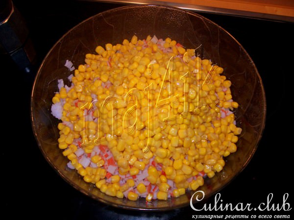 "Стандартный" салат из крабовых палочек